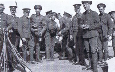 Royal Inniskillings - Lunch time, 1st Bn Tientsin, Northern China, 1911