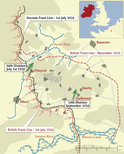 Map of the Somme