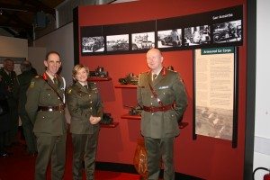 G.O.C. Defence Forces Training Centre Brig. Gen. Conor O’Boyle , Comdt. Miriam McCann, who is Officer in Charge of the Museum and the Chief of Staff Lt Gen Sean McCann